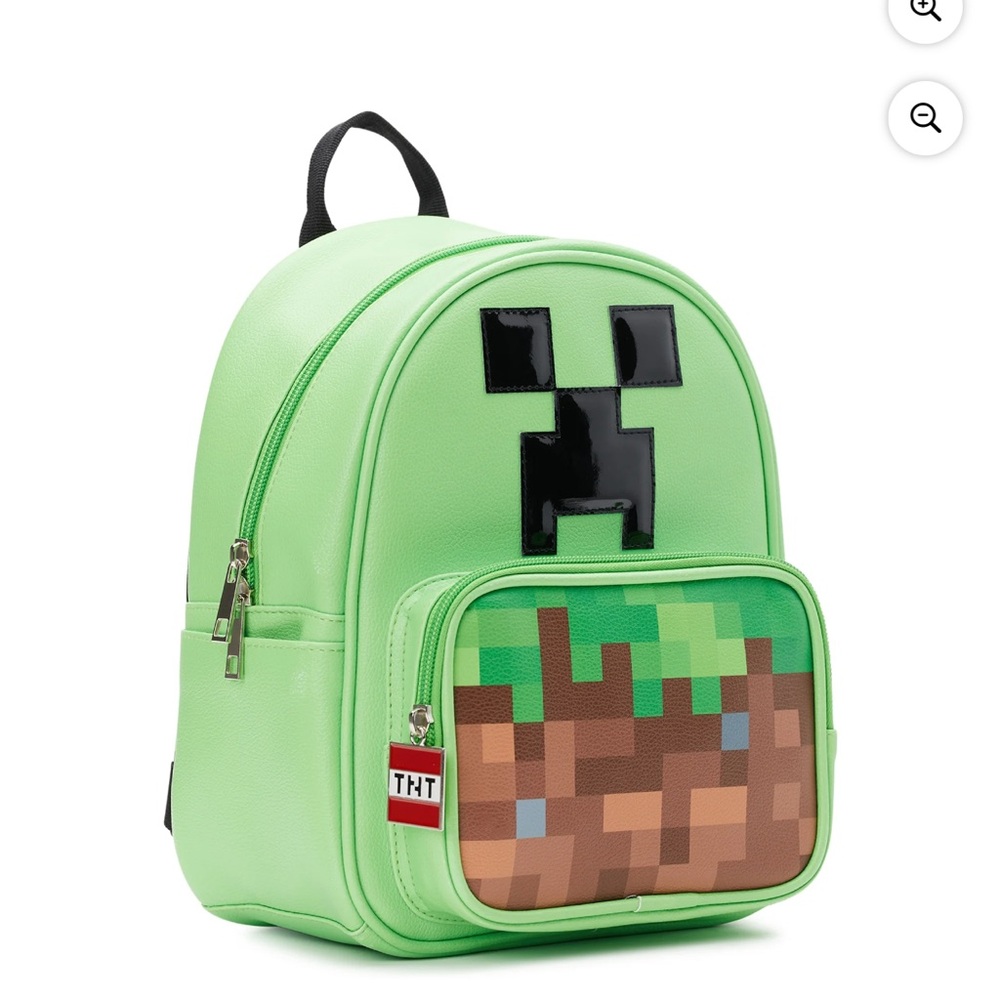 Bright Green Minecraft Mini Backpack - image 5